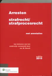 Omslag van Arresten strafrecht en strafprocesrecht