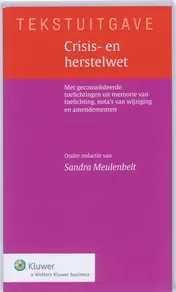 Omslag van Tekstuitgave Crisis- en herstelwet