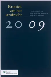 Omslag van Kroniek van het strafrecht 2009