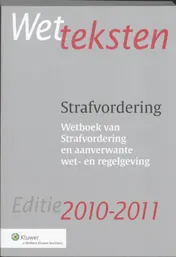 Omslag van Strafvordering Editie 2010/2011