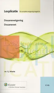 Omslag van Douanewetgeving/Douanewet