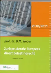 Omslag van Jurisprudentie Europees direct belastingrecht 2010/2011