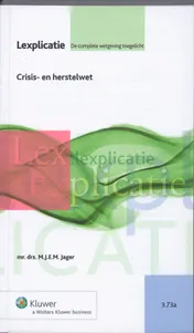 Omslag van Crisis- en herstelwet