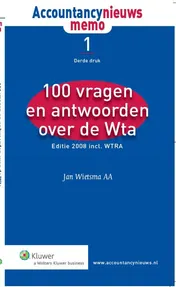 Omslag van 100 vragen en antwoorden over de WTA