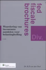 Omslag van Waardering van incourante aandelen voor belastingheffing