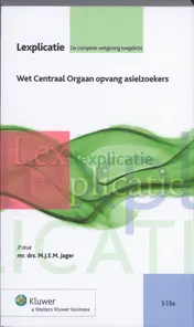 Omslag van Wet Centraal Orgaan Opvang Asielzoekers