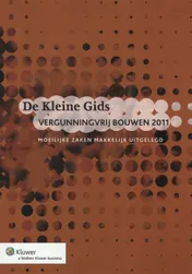 Omslag van De Kleine Gids Vergunningvrij bouwen 2011