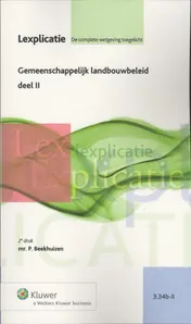 Omslag van Gemeenschappelijk landbouwbeleid deel II