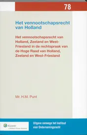 Omslag van Het vennootschapsrecht van Holland