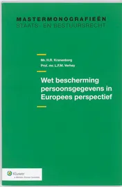 Omslag van Wet bescherming persoonsgegevens in Europees perspectief