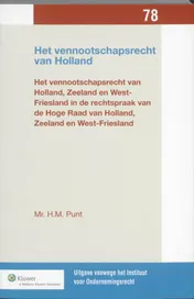 Omslag van Het vennootschapsrecht van Holland