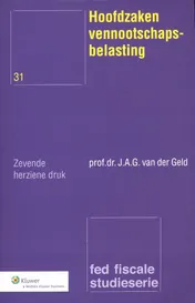 Omslag van Hoofdzaken vennootschapsbelasting
