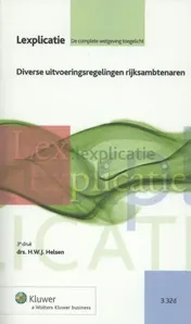 Omslag van Diverse uitvoeringsregelingen rijksambtenaren