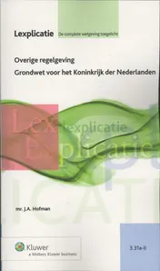 Omslag van Overige regelgeving