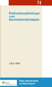 Omslag van Publicatieverplichtingen voor beursvennootschappen