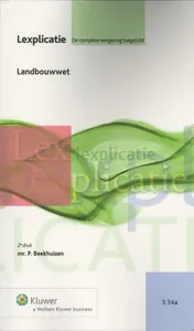 Omslag van Landbouwwet