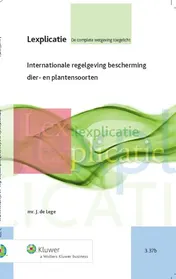 Omslag van Internationale regelgeving bescherming dier- en plantensoorten