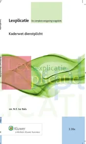 Omslag van Kaderwet dienstplicht