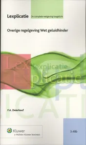 Omslag van Overige regelgeving Wet geluidhinder