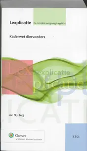 Omslag van Kaderwet diervoeders