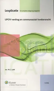 Omslag van UPOV-verdrag en Communautair kwekersrecht