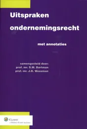 Omslag van Uitspraken ondernemingsrecht