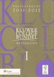 Omslag van Wetteksten I & II 2011/2012