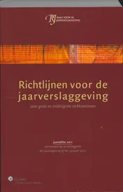 Omslag van Richtlijnen voor de jaarverslaggeving