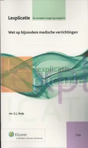 Omslag van Wet op bijzondere medische verrichtingen