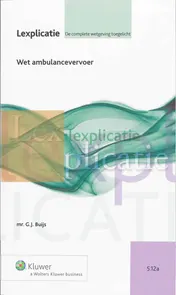 Omslag van Wet ambulancevervoer
