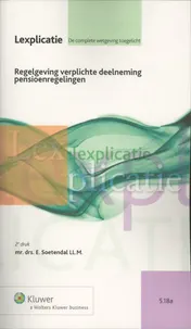 Omslag van Regelgeving verplichte deelneming pensioenregelingen