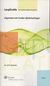 Omslag van Algemene wet inzake rijksbelastingen