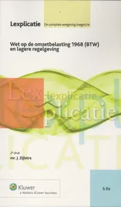 Omslag van Wet op de omzetbelasting 1968 (BTW) en lagere regelgeving