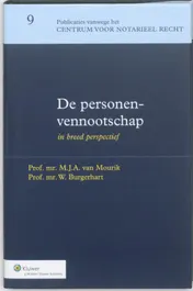 Omslag van De personenvennootschap, in breed perspectief