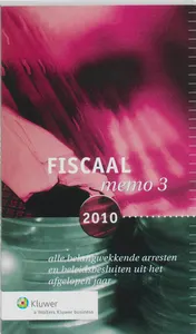 Omslag van Fiscaal memo