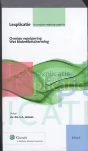 Omslag van Overige regelgeving Wet bodembescherming