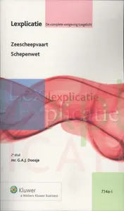 Omslag van Zeescheepvaart / Schepenwet