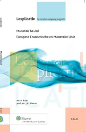 Omslag van Monetair beleid Europese economische en monetaire unie