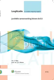 Omslag van Justitiele samenwerking binnen de EU