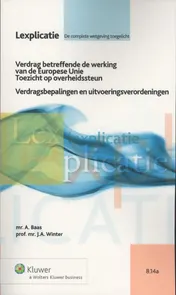 Omslag van Verdrag betreffende de werking van de Europese Unie. Toezicht op overheidssteun