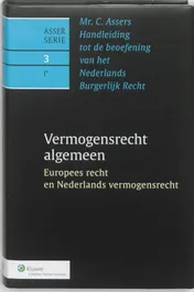 Omslag van Vermogensrecht algemeen