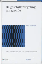Omslag van De Geschillenregeling ten gronde