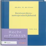 Omslag van Bestuurdersaansprakelijkheid