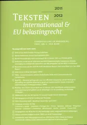 Omslag van Teksten internationaal & EU belastingrecht