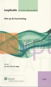 Omslag van Wet op de huurtoeslag