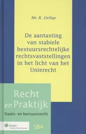 Omslag van Aantasting stabiele bestuursrechtelijke rechtsvaststellingen in licht Unierecht