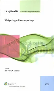 Omslag van Wetgeving milieurapportage