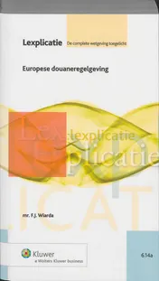 Omslag van Europese douaneregelgeving