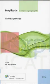 Omslag van Winkeltijdenwet