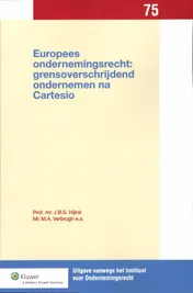 Omslag van Europees ondernemingsrecht: grensoverschrijdend ondernemen na cartesio